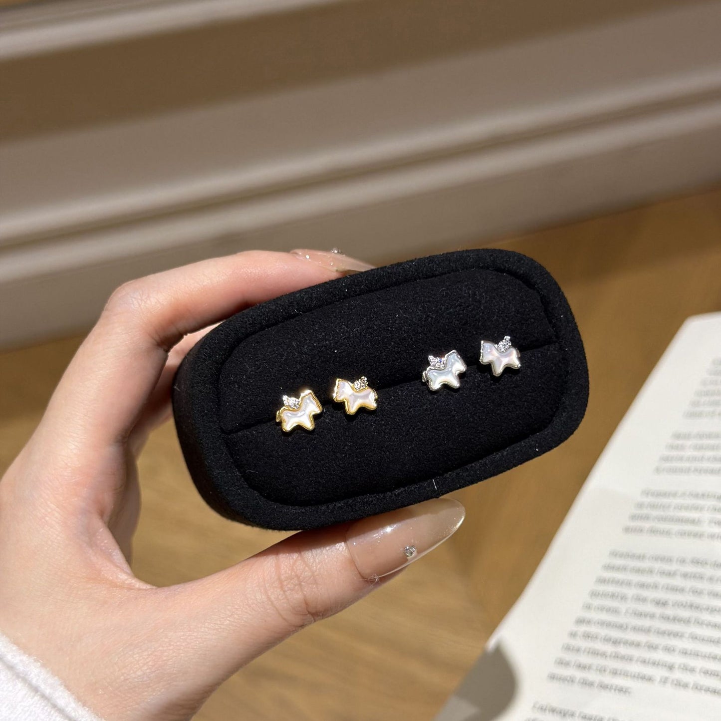 E廠【XDQ10161E】925純銀貝殼小馬項鍊女小清新百搭耳環本命年生肖馬爾飾
 25.12-2