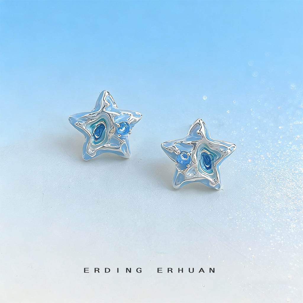 A廠【7250】設計師款浪漫海星小眾個性ins創意度假風格清新甜美耳環耳環女
 26.02-4