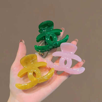 C廠【X613】日韓新款半扎抓夾女氣質高品質卡後腦勺小號鯊魚夾盤夾飾
 26.07-5