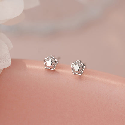 D廠【YC6990E】S999足銀精緻星星耳環清新韓風設高級感休閒可愛小眾耳飾 25.06-3