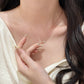 F廠【DQ0438N】S925純銀旋轉木馬項鍊女輕奢小眾設計感滿鑽馬年鎖骨鏈潮
 25.10-1