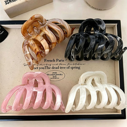C廠【A83】巨能抓~超大水墨南瓜抓夾女2026新款高階後腦勺鯊魚夾髮夾髮飾春
 26.08-4「C廠-單筆結帳需滿，NT$500出貨(不含運費)」