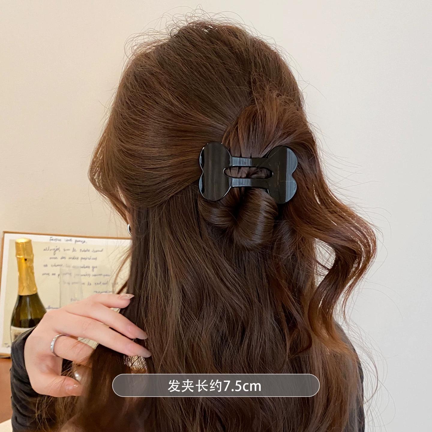 C廠【X766】高級感氣質骨頭抓夾女2026爆款不磕頭扁平鴨嘴夾髮夾懶人時尚髮抓
 26.08-4「C廠-單筆結帳需滿，NT$500出貨(不含運費)」