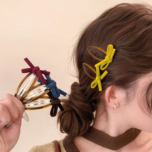 C廠【P64】復古絲絨蝴蝶結側邊bb夾女秋冬2025新款前額碎髮瀏海夾子氣質髮夾
 25.12-2「C廠-單筆結帳需滿，NT$500出貨(不含運費)」