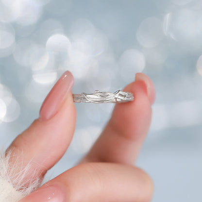 D廠【YC3870R】純銀S925甜美花枝戒指女田園風文藝森系精緻韓風可愛公主手飾
 26.01-2