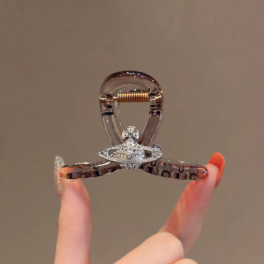 C廠【X98】韓系時尚百搭盤髮抓夾頭飾透灰色半紮髮鯊魚夾2026新款髮量少髮夾
 26.04-3