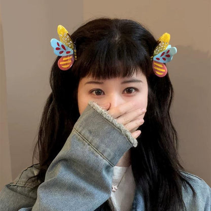 C廠【D13】一眼心動韓國東大門法式浪漫復古炫彩蝴蝶水鑽氣質少女心醋酸抓夾
 26.04-4「C廠-單筆結帳需滿，NT$500出貨(不含運費)」