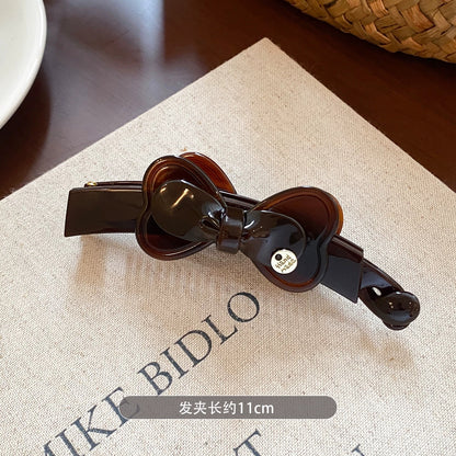 C廠【X165】蝴蝶結高馬尾抓夾女新款香蕉夾高級氣質百搭後腦勺豎夾扭扭夾髮夾
 26.04-4「C廠-單筆結帳需滿，NT$500出貨(不含運費)」