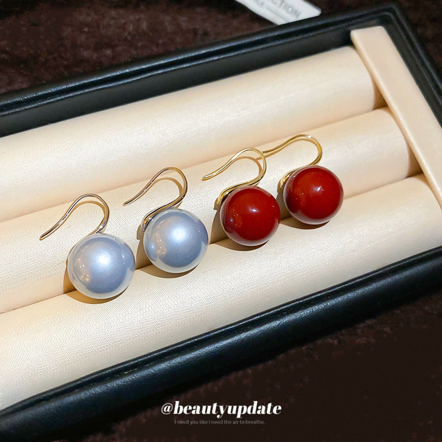 A廠【HE29106】新款復古圓形珍珠耳環簡約小眾氣質耳環輕奢高級感百搭時尚耳環女
 25.10-5