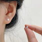 F廠【XDQ11130E】小眾簡約感S999純銀迷你蘋果耳環女簡約創意設計養耳洞耳飾品
 25.11-2