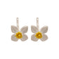 A廠【HE29222】925銀針素銀極簡梔子花耳環女ins風時尚小眾設計耳環耳飾輕奢高級感
 25.11-1