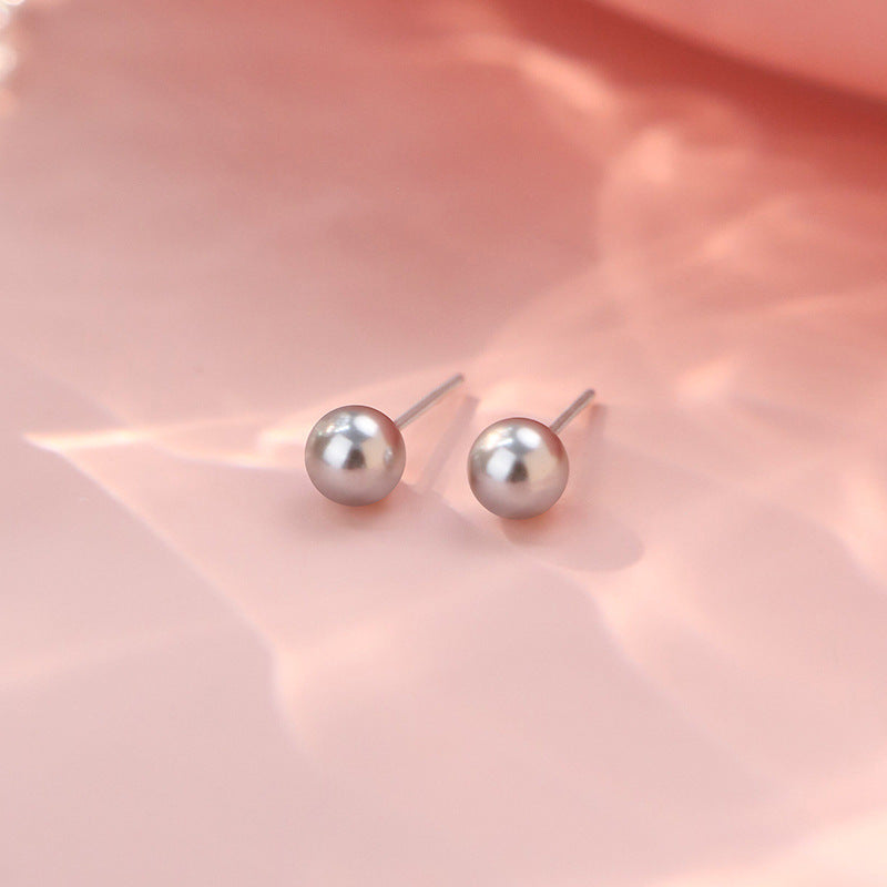 E廠【YC7165E】S999足銀簡約珍珠耳環女輕奢法式復古氣質高級甜美溫柔感耳飾
 25.10-3