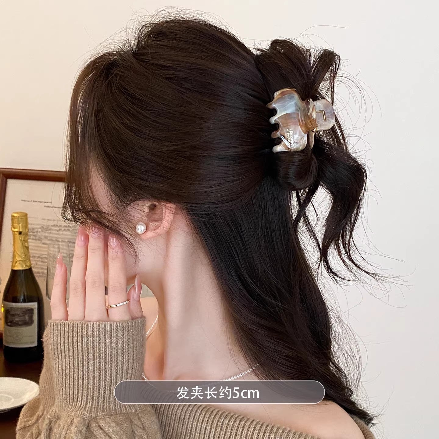 C廠【X32】小號暈染高馬尾抓夾女高級感氣質髮夾鯊魚夾2026新款半紮髮飾夾子
 26.03-4「C廠-單筆結帳需滿，NT$500出貨(不含運費)」