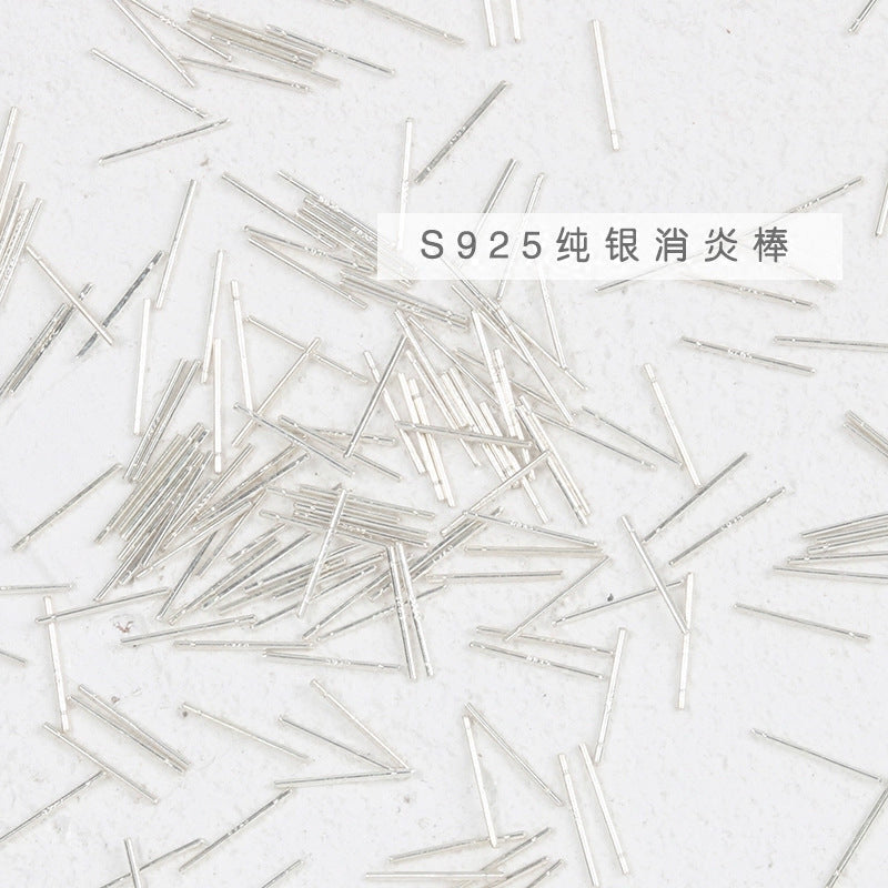 F廠【XDQ10167E】925純銀耳針耳棍養耳洞睡覺免摘基本款銀針耳環耳飾
 25.10-5