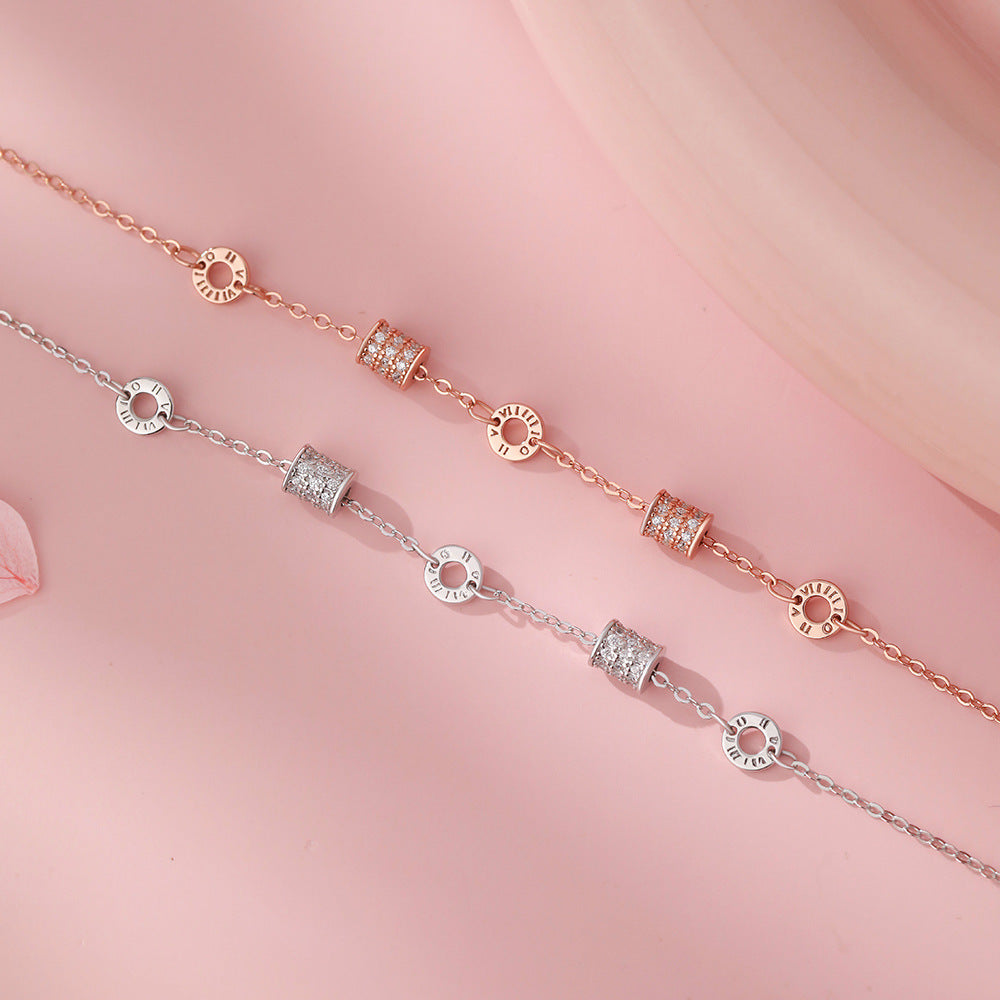 D廠【YC4923SL】足銀S999精緻小蠻腰手鍊女小眾設計高級感百搭輕奢鮮美手鍊
 26.01-1