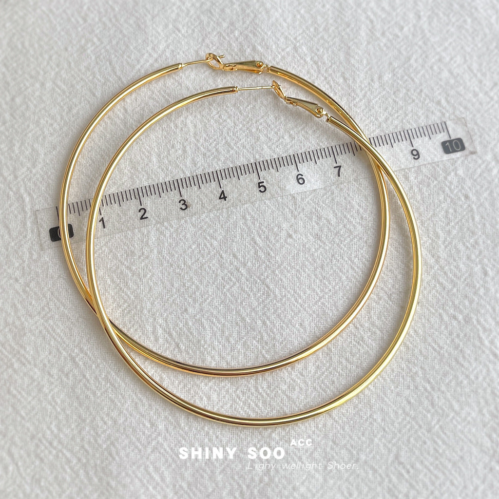 A廠【7120】極簡主義時尚高級感簡約圓大耳環個性小眾ins冷淡風耳飾女
 25.11-3