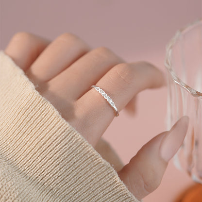 D廠【YC3353R】S925純銀復古愛心戒指女小眾設計高級感不掉色簡約開口戒 25.03-4