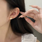 F廠【DQ10262E】法式復古淡水珍珠耳環女S925純銀時尚氣質幾何簡約耳環潮 25.06-4