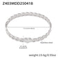 B廠【Z403】歐美飾品不鏽鋼鏤空手環設計愛心扣環手環鍍18k金夏日潮款 25.04-4