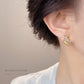 C廠【6991】原創貓咪鑲嵌鋯石925銀針耳環高級感個性小眾ins設計師耳飾耳環女
 25.10-5