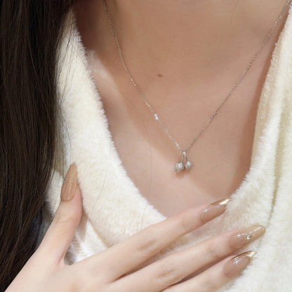 E廠【XDQ0692N】925純銀小清新鬱金香項鍊女輕奢小眾設計感鎖骨鏈通勤百搭款
 26.03-1