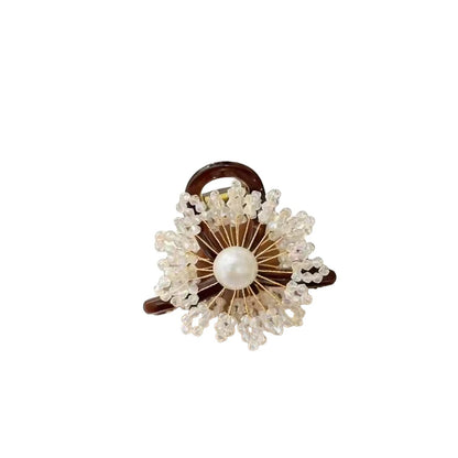 C廠【X122】花朵圓珠抓夾女後腦勺高級感鯊魚夾2026新款獨特髮夾春夏漂亮髮飾
 26.04-3