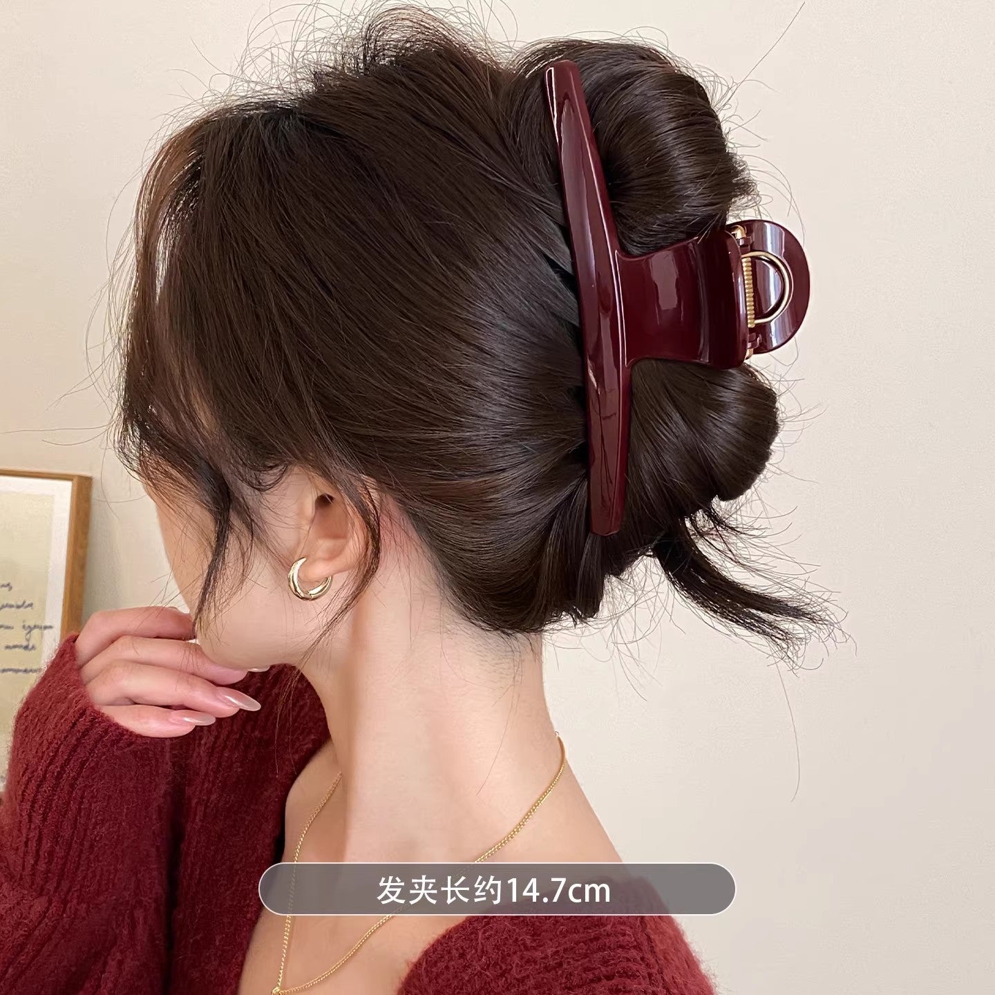 C廠【H71】超大號~氣質頭髮抓夾女高級感後腦勺鯊魚夾髮夾2026新款夾子髮飾
 26.02-1