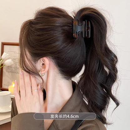 C廠【X131】小號高馬尾H字母抓夾2026高級感髮抓後腦勺半紮髮鯊魚夾髮卡髮飾
 26.04-3