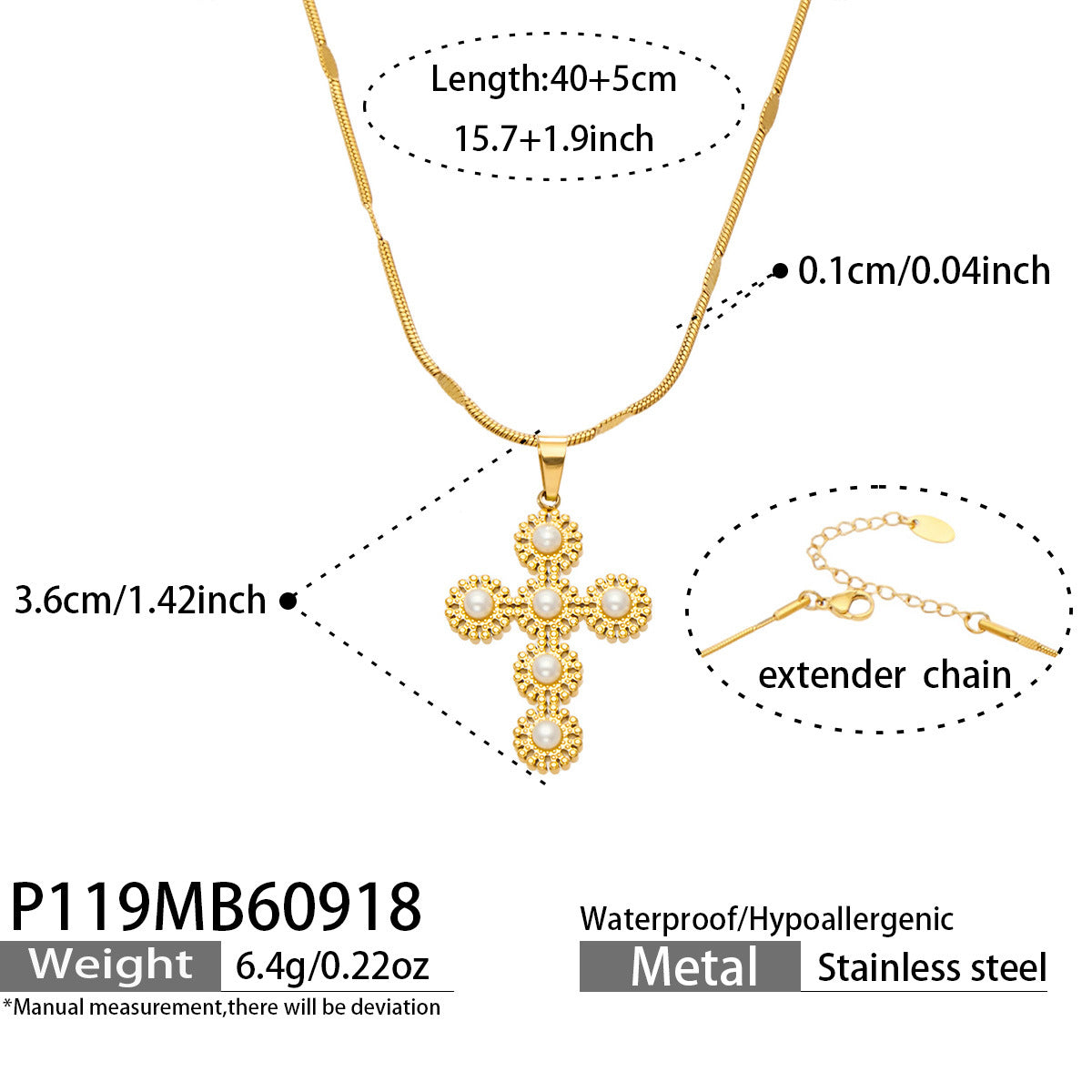 B廠【P119】 復古愛心微鑲鋯石十字架鎖骨鏈項鍊
 26.09-4