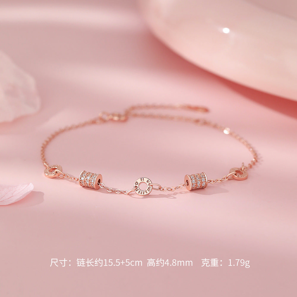 D廠【YC4923SL】足銀S999精緻小蠻腰手鍊女小眾設計高級感百搭輕奢鮮美手鍊
 26.01-1