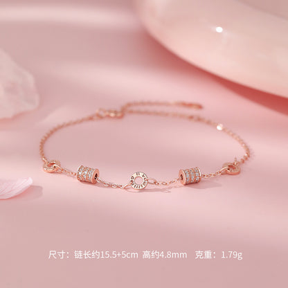 D廠【YC4923SL】足銀S999精緻小蠻腰手鍊女小眾設計高級感百搭輕奢鮮美手鍊
 26.01-1