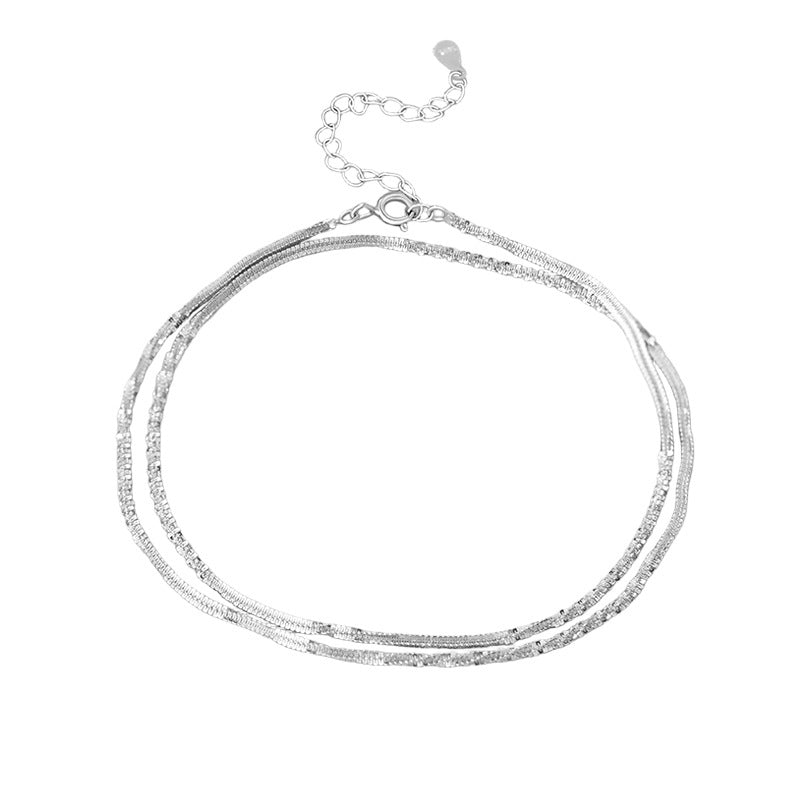 D廠【YC0671N】S925純銀波光粼粼滿天星項鍊輕奢百搭簡約時尚氣質鎖骨鏈
 25.10-3