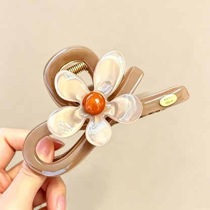 C廠【X1044】花朵大號盤發鯊魚夾抓夾
 26.10-3「C廠-單筆結帳需滿，NT$500出貨(不含運費)」