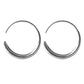 F廠【DQ10429E】通體S925純銀韓版素圈耳環女個性線耳圈C形實心百搭耳飾潮
 25.09-1