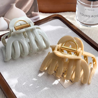 C廠【X20】髮量多入~大號南瓜抓夾女鯊夾2026新高級感髮夾後腦勺夾子髮飾
 26.03-3