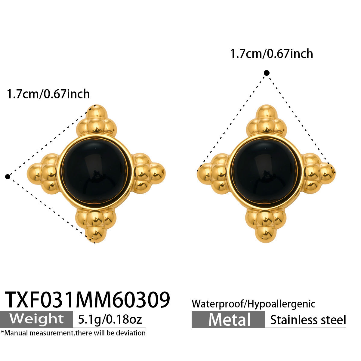 B廠【TXP031】新中式簡約黑瑪瑙吊墜耳環古風新品不銹鋼項鍊小眾設計感飾品套裝
 26.03-3