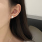 F廠【DQ10262E】法式復古淡水珍珠耳環女S925純銀時尚氣質幾何簡約耳環潮 25.06-4
