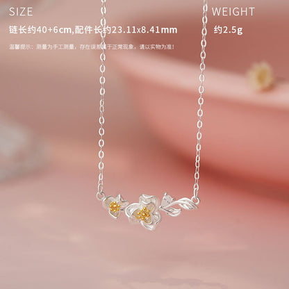 E廠【YC1812N】原創S999足銀山茶絮語系列套裝清新文藝小眾獨特溫柔耳飾 25.04-4
