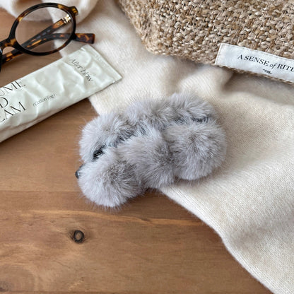 C廠【P48】秋冬毛球香蕉夾女高級感2025新款後腦勺毛絨髮夾氣質馬尾髮卡頭飾
 25.12-2「C廠-單筆結帳需滿，NT$500出貨(不含運費)」