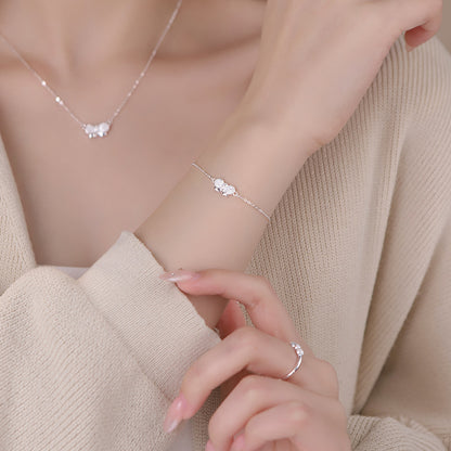 D廠【YC0350N】原創S999足銀閃萌蝴蝶結飾品套裝女可愛溫柔公主日常 25.04-2