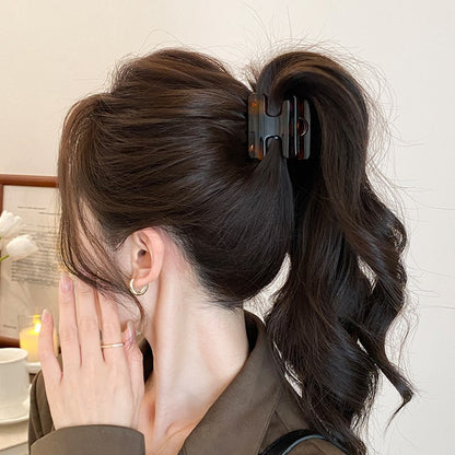 C廠【X131】小號高馬尾H字母抓夾2026高級感髮抓後腦勺半紮髮鯊魚夾髮卡髮飾
 26.04-3