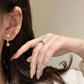 F廠【DQ1246N】S925純銀彩色四葉花項鍊女多巴胺四葉草戒指輕奢小眾耳環首飾
 25.08-5
