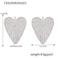B廠【F1615】飾品ins風愛心樹葉紋路耳環耳環不鏽鋼PVD電鍍簡約耳飾 24.10-4