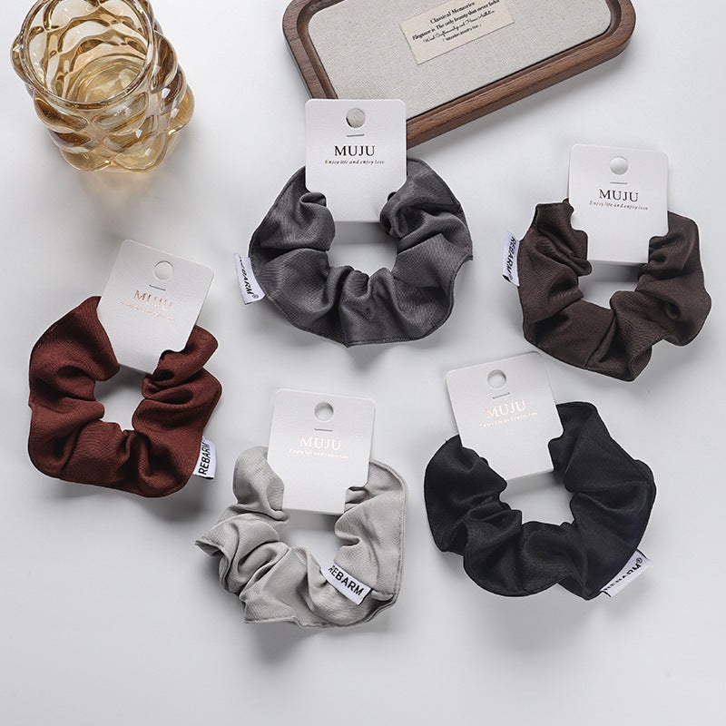 D廠【B491】韓國斜紋大腸圈髮繩高級感卡裝頭繩條碼商超髮飾皮筋綁馬尾髮圈
 25.11-1「D廠-單筆結帳需滿，NT$600出貨(不含運費)」