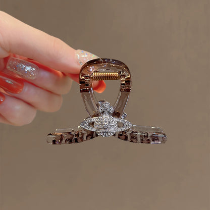 C廠【X98】韓系時尚百搭盤髮抓夾頭飾透灰色半紮髮鯊魚夾2026新款髮量少髮夾
 26.04-3