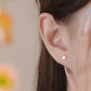 E廠【YC9138E】S999足銀花朵耳環清新文藝氣質韓風小眾甜美日常百搭耳飾 25.07-1