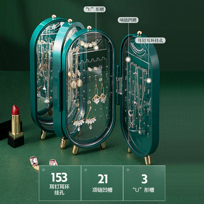 【AQ77】首飾收納盒耳環飾品架子放耳環耳環項鍊的盒子家用收拾展示架神器