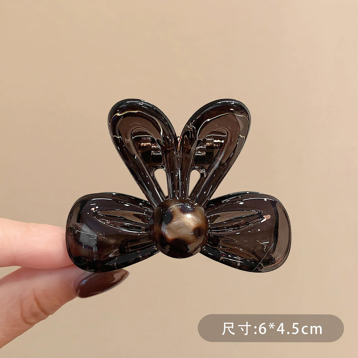 C廠【X895】兔耳豹紋珠子抓夾趣味卡通鯊魚夾復古ins風少女半紮盤髮百搭髮飾
 26.09-3