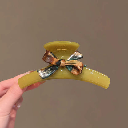 C廠【X2】高品質復古醋酸蝴蝶結抓夾2025新款高級髮夾氣質後腦勺鯊魚夾髮飾
 26.03-2