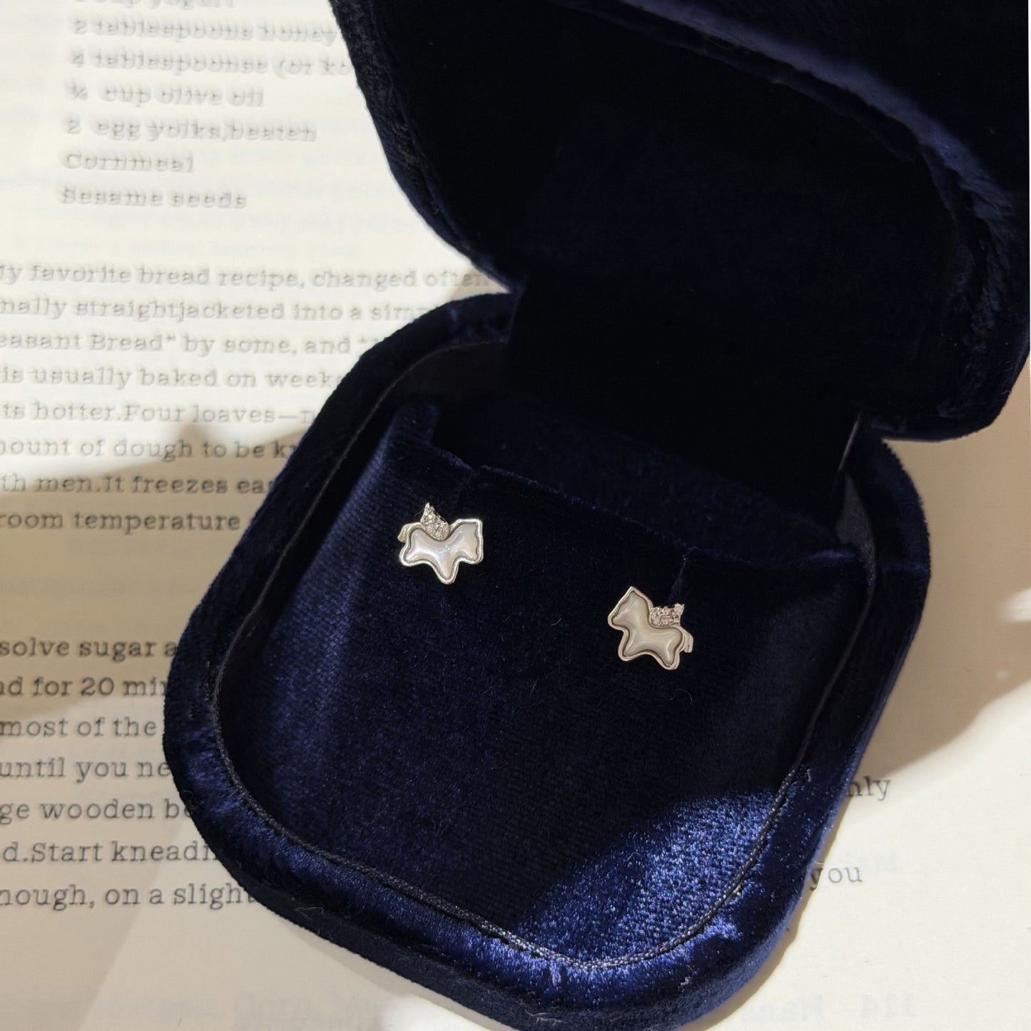 E廠【XDQ10161E】925純銀貝殼小馬項鍊女小清新百搭耳環本命年生肖馬爾飾
 25.12-2